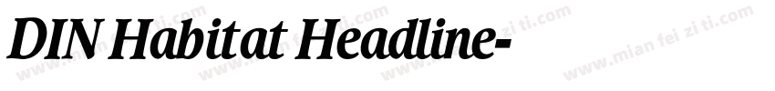 DIN Habitat Headline字体转换